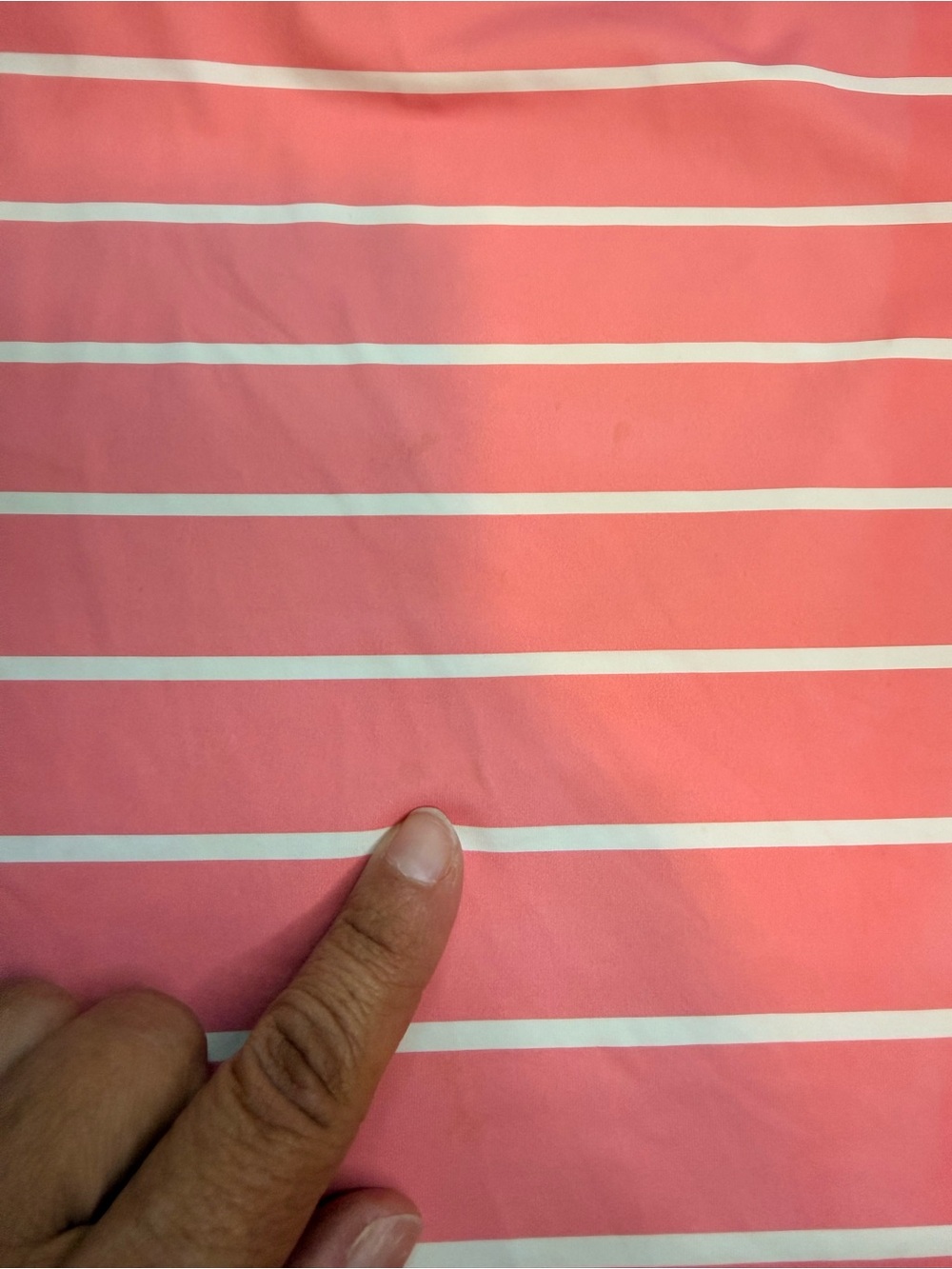 VINEYARD VINES One Piece Striped Pink White Square Neck Swimsuit Size Medium - Picture 10 of 11
